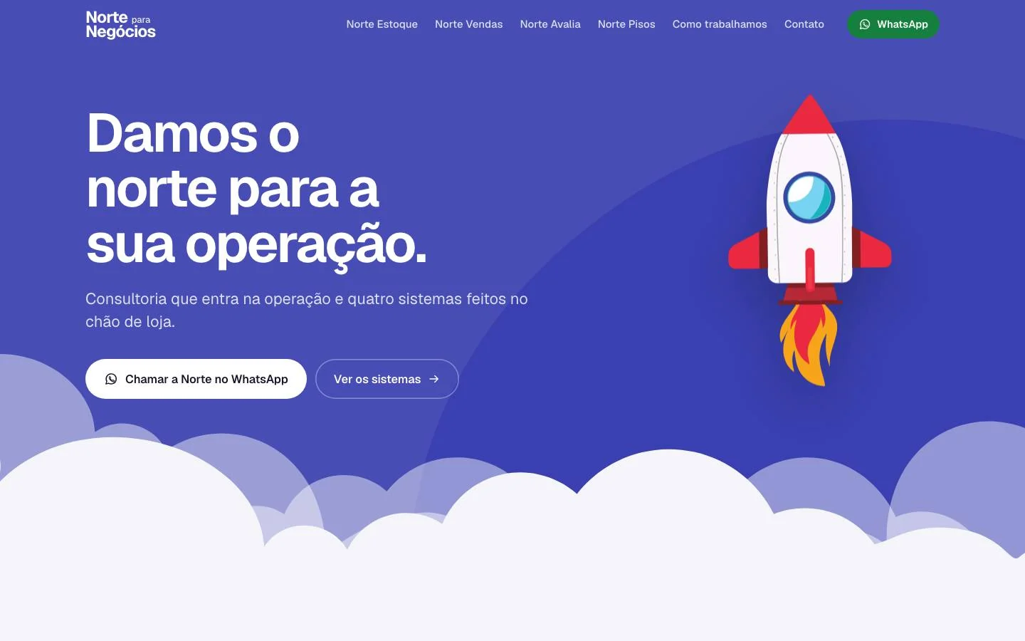 Site institucional da Norte